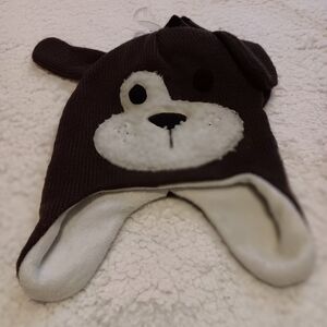 Adorable Brown and White Kids Monkey Hat,  Set